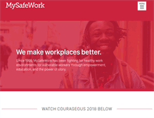 Tablet Screenshot of mysafework.com